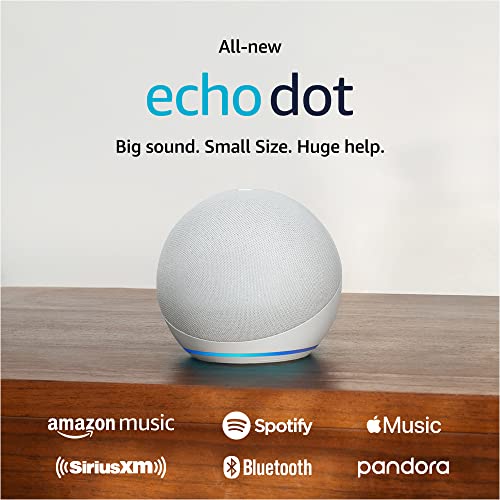 Amazon Echo Dot (newest model), Vibrant sounding Alexa speaker, Great for bedrooms, dining rooms and offices, Charcoal