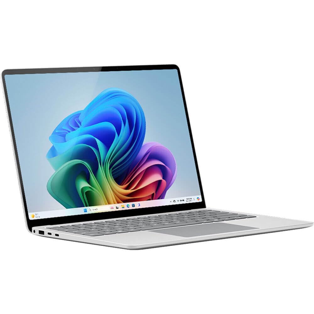 Microsoft Surface Laptop (2024), Windows 11 Copilot+ PC, 15" Touchscreen Display, Snapdragon X Elite (12 core), 16GB RAM, 256GB SSD Storage, Platinum