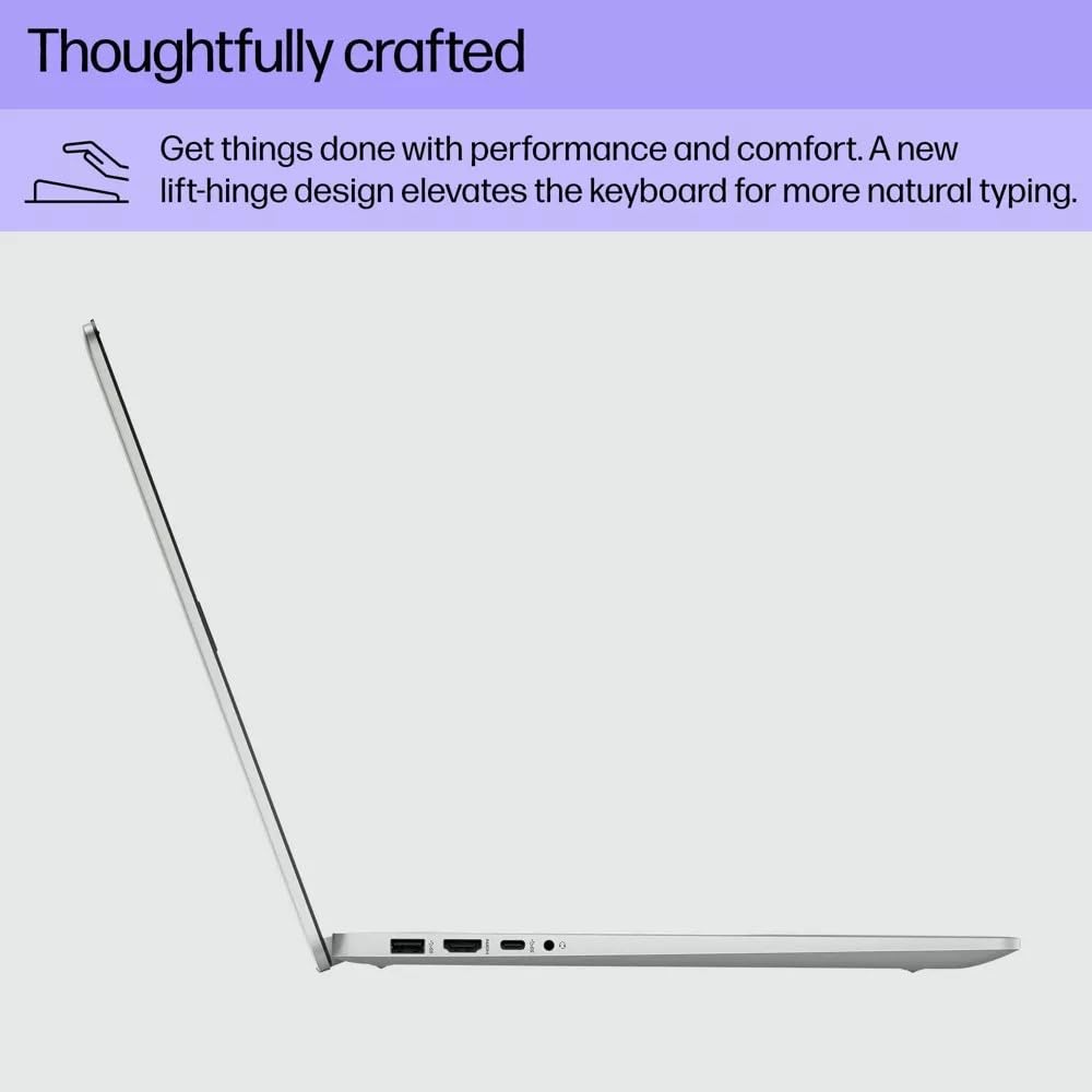 HP Laptop with Wireless Buds, 17.3" HD Display, Touch Screen, 16GB RAM, 512GB SSD Drive, Intel 6-Core Processor, HDMI, USB-Type C, Windows 11