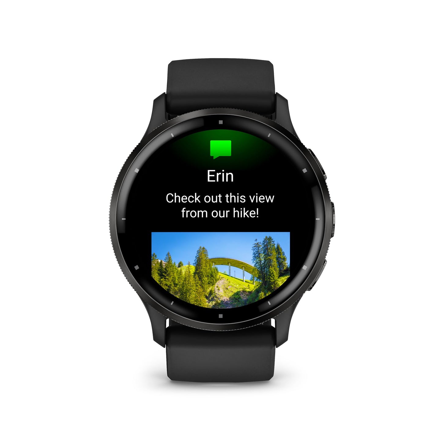 Garmin Venu 3S Soft Gold Stainless Steel Bezel 1.2-Inch AMOLED Touchscreen Display Smart Watch with 41mm French Gray Case and Silicone Band