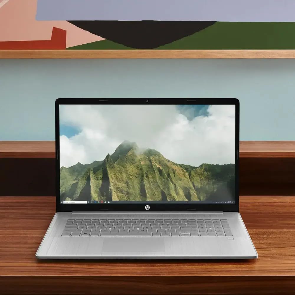 HP Laptop with Wireless Buds, 17.3" HD Display, Touch Screen, 16GB RAM, 512GB SSD Drive, Intel 6-Core Processor, HDMI, USB-Type C, Windows 11