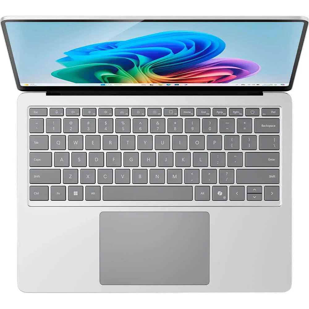 Microsoft Surface Laptop (2024), Windows 11 Copilot+ PC, 15" Touchscreen Display, Snapdragon X Elite (12 core), 16GB RAM, 256GB SSD Storage, Platinum