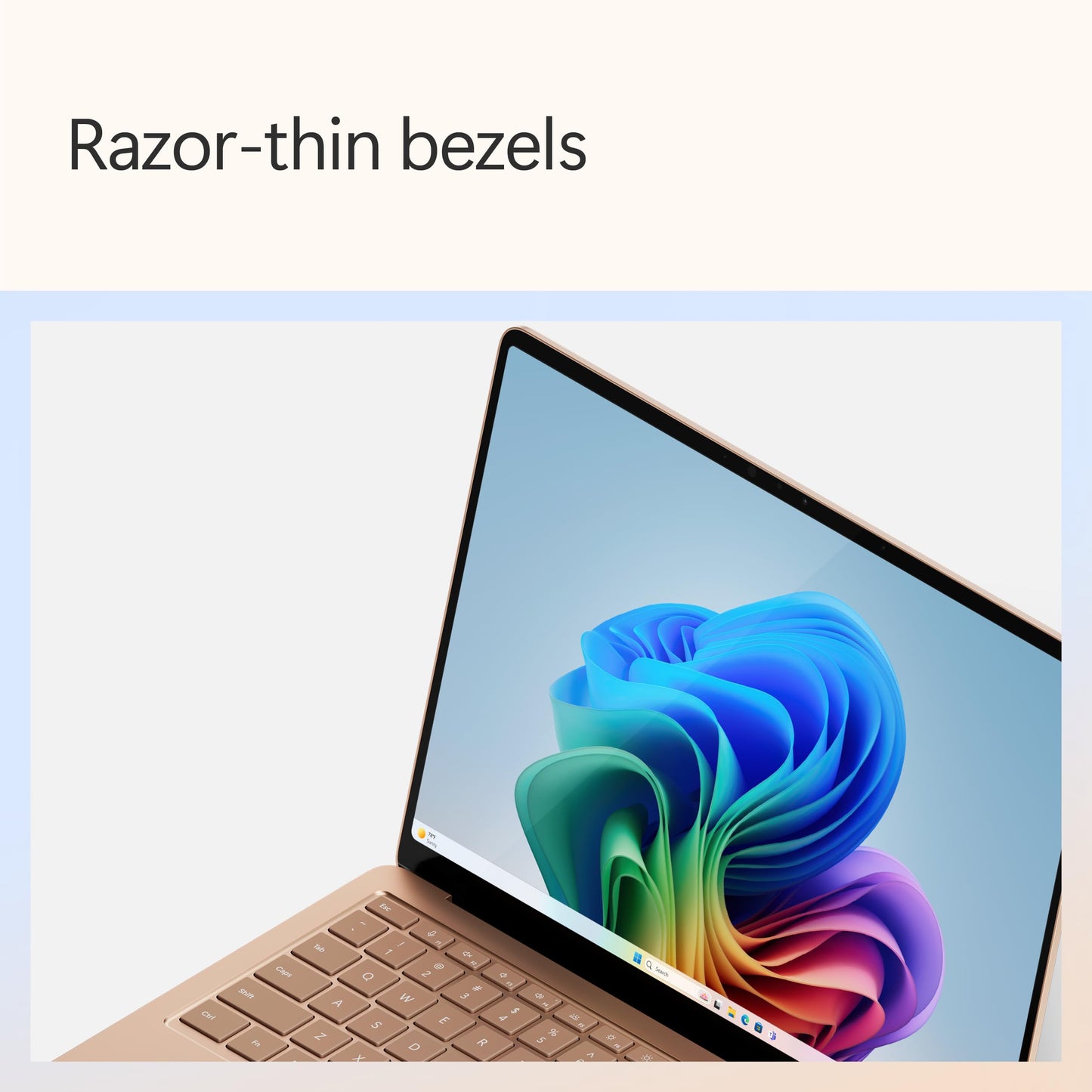 Microsoft Surface Laptop (2024), Windows 11 Copilot+ PC, 15" Touchscreen Display, Snapdragon X Elite (12 core), 16GB RAM, 256GB SSD Storage, Platinum