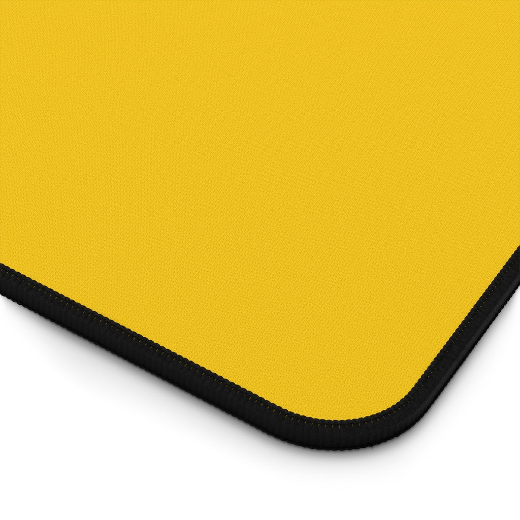 Yellow Desk Mat - Forget me (k)Not