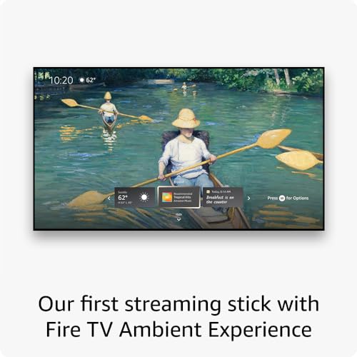 Amazon Fire TV Stick 4K Max streaming device (newest model) supports Wi-Fi 6E, free & live TV without cable or satellite