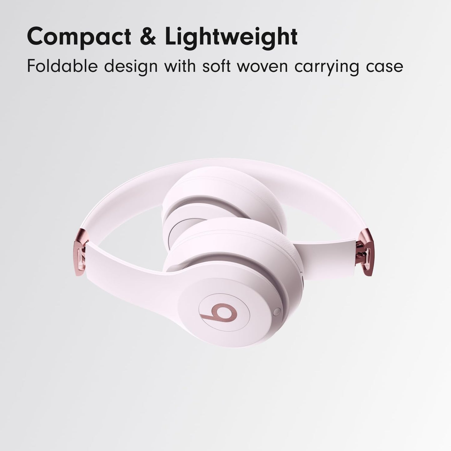 Beats Solo 4 - Wireless Bluetooth On-Ear Headphones, Cloud Pink (Renewed Premium)