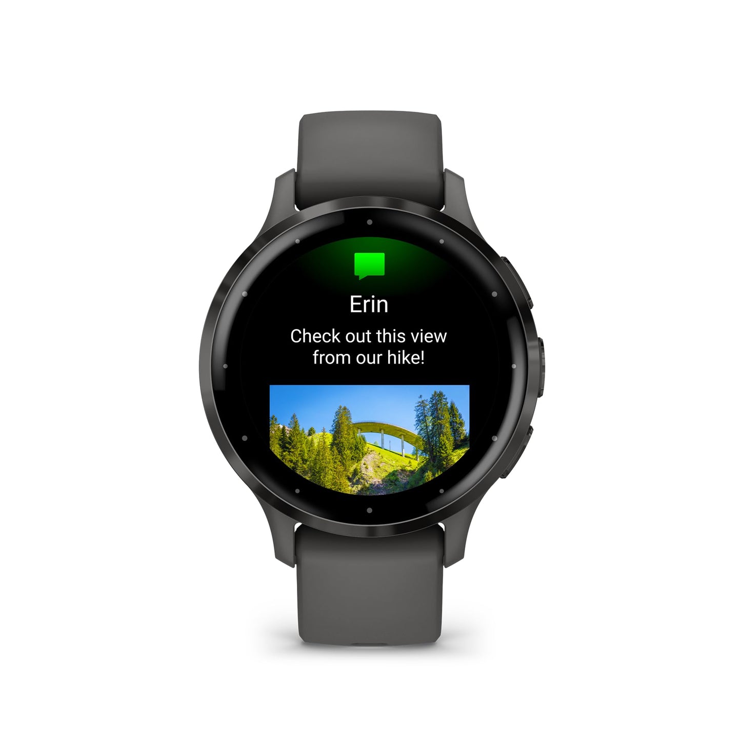 Garmin Venu 3S Soft Gold Stainless Steel Bezel 1.2-Inch AMOLED Touchscreen Display Smart Watch with 41mm French Gray Case and Silicone Band