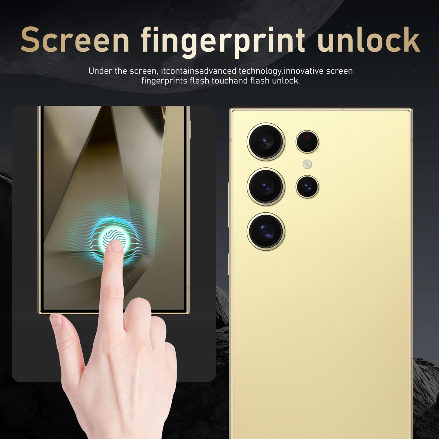 I24 Ultra Unlocked Smartphone,6GB+256GB Built in Pen with128GB Memory Card Cell Phone Android 13, 6.8" HD Screen Unlocked Cell Phone, 6800mAh, 48MP+108MP Dual Camera/Fingerprint Lock (Green)