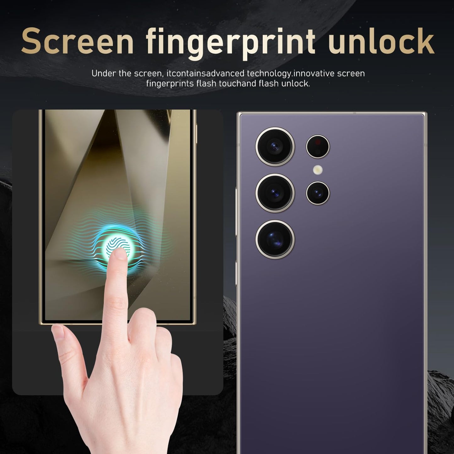 I24 Ultra Unlocked Smartphone,6GB+256GB Built in Pen with128GB Memory Card Cell Phone Android 13, 6.8" HD Screen Unlocked Cell Phone, 6800mAh, 48MP+108MP Dual Camera/Fingerprint Lock (Green)