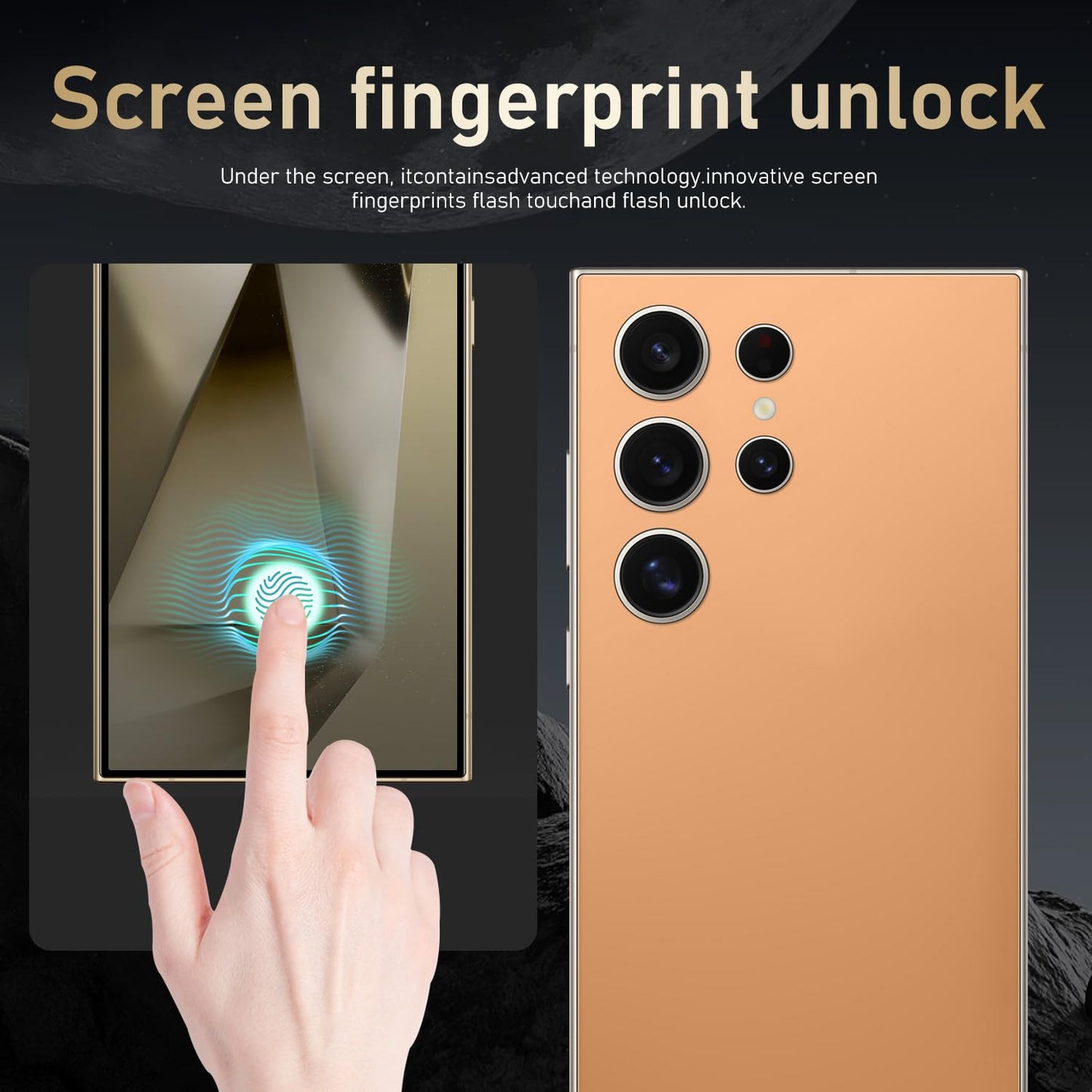 I24 Ultra Unlocked Smartphone,6GB+256GB Built in Pen with128GB Memory Card Cell Phone Android 13, 6.8" HD Screen Unlocked Cell Phone, 6800mAh, 48MP+108MP Dual Camera/Fingerprint Lock (Green)