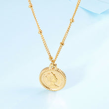 Load image into Gallery viewer, Stainless Steel Coin Pendant Necklace
