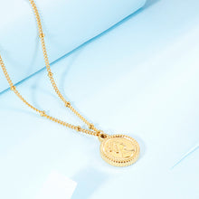 Load image into Gallery viewer, Stainless Steel Coin Pendant Necklace
