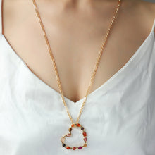 Load image into Gallery viewer, Alloy Iron Heart Shape Chain Necklace
