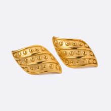 Load image into Gallery viewer, 18K Gold-Plated Stainless Steel Stud Earrings
